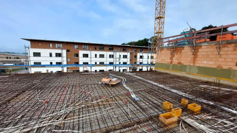 Referenzen Ingenieurbüro Martin Huber Baustelle Wohnanlage mit Tiefgarage in Simbach am Inn