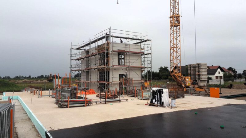 Referenzen Ingenieurbüro Martin Huber Baustelle Kinderkrippe in Holzbauweise in Mühldorf am Inn