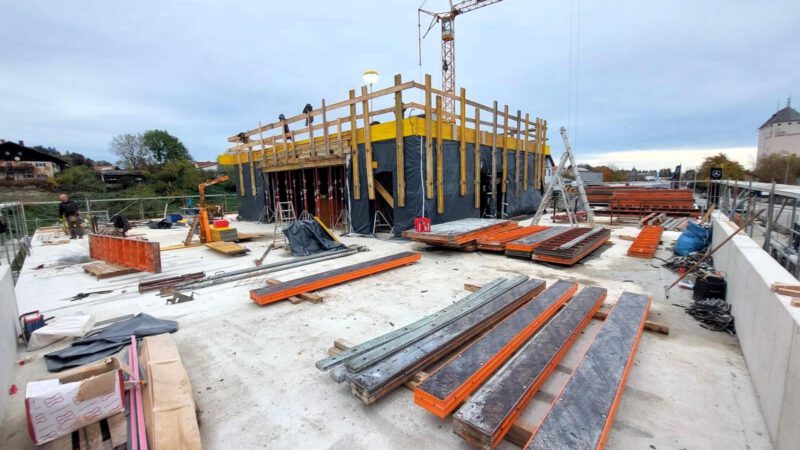 Referenzen Ingenieurbüro Martin Huber Baustelle Neubau einer Polizeidienststelle in Simbach am Inn